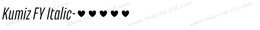Kumiz FY Italic字体转换